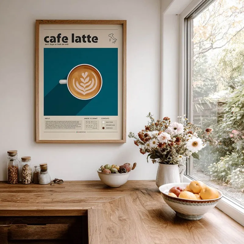 Barista Bloom Archival Canvas Wall Art - Brown media 8