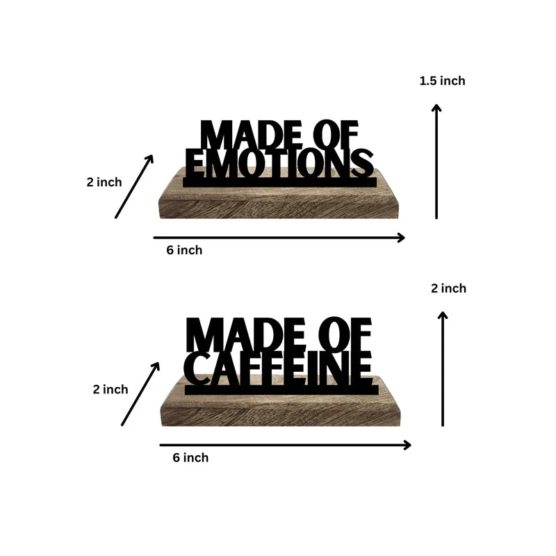 Made Of Emotions Typography Showpiece - Set Of Two media 5