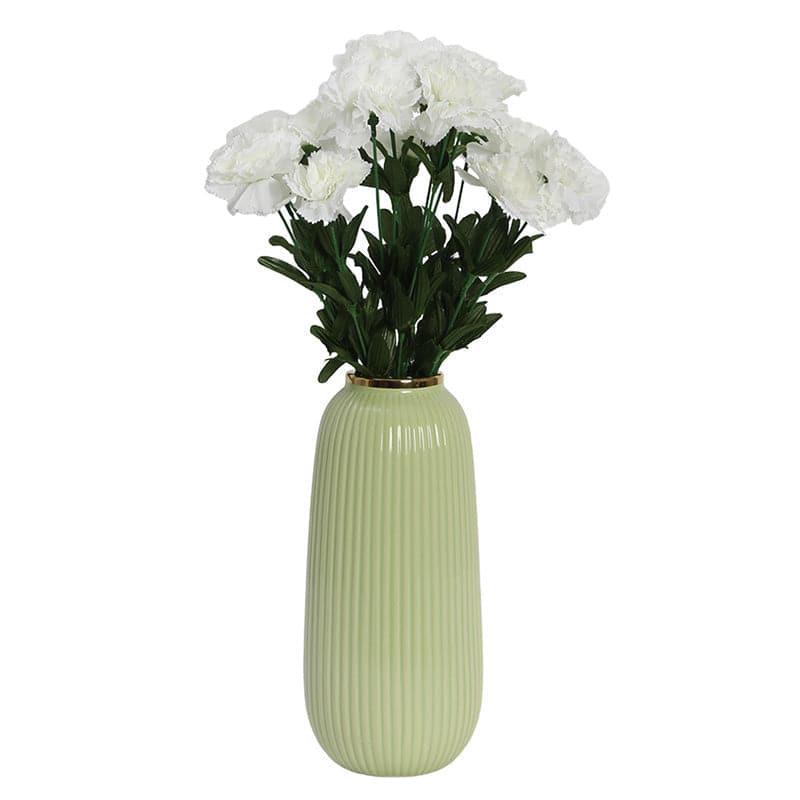Faux Carnation Bunch (White) - Set Of Two media 3