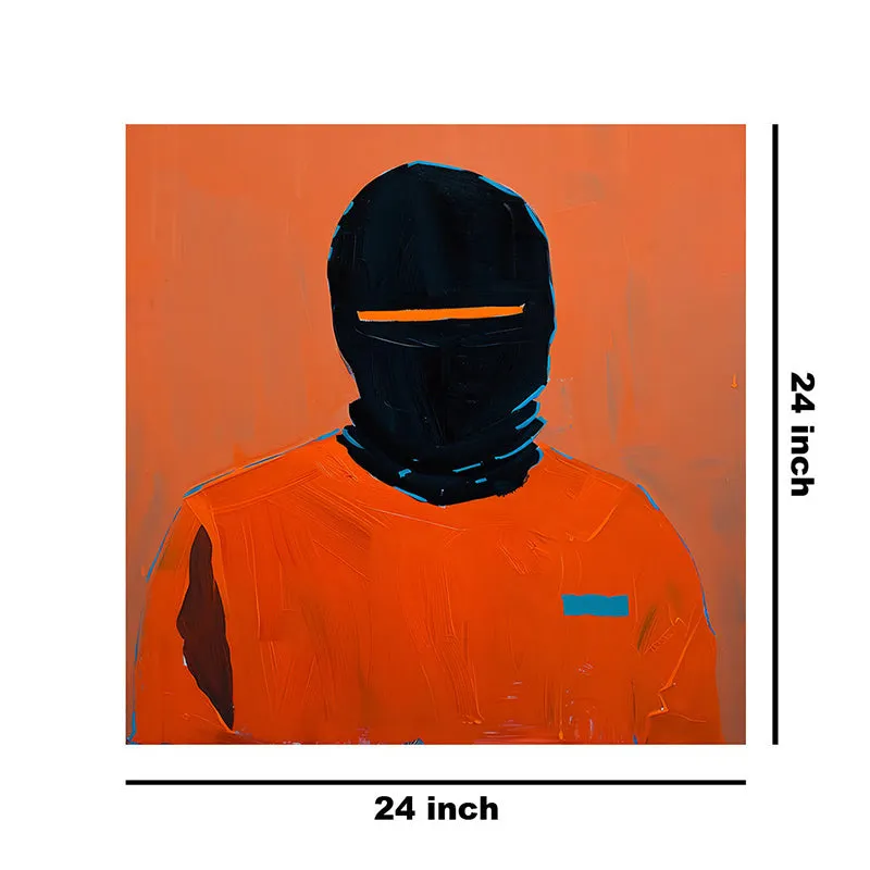 Mysterious Masked Man Wall Painting media 8