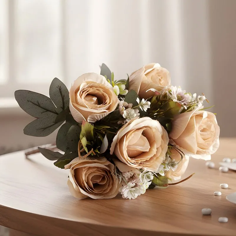 AarviDecor Classic Rose Silk Artificial Flowers media 3