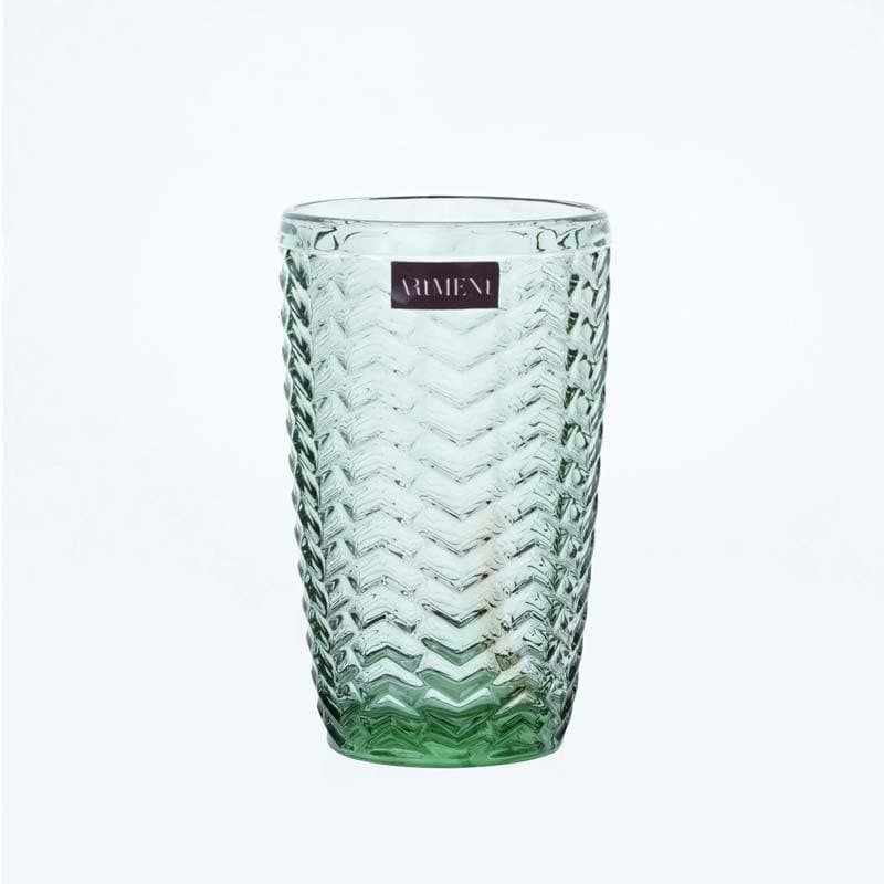 Chevs Tall Glass (Green) (390 ml ) - Set Of Four media 7