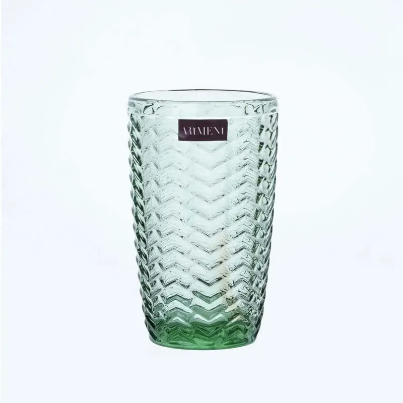 Chevs Tall Glass (Green) (390 ml ) - Set Of Four media 7