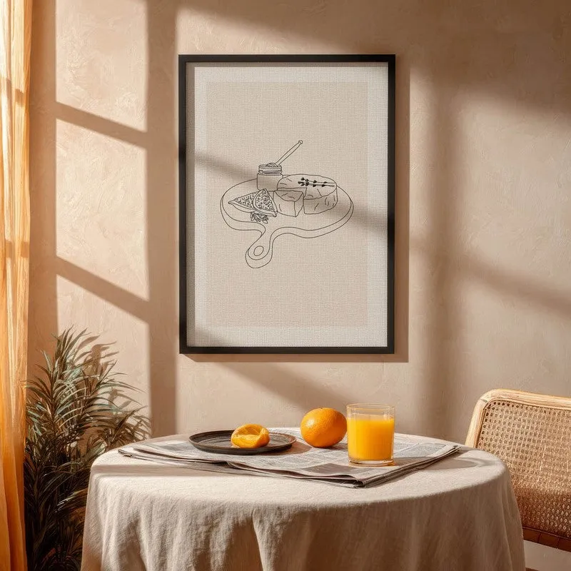 Tasty Tableau Archival Canvas Wall Art - Black media 4