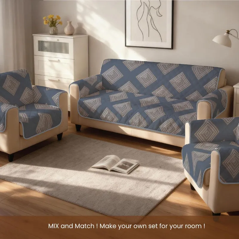 Urban Space Geo Chic Sofa Cover - Grey media 3
