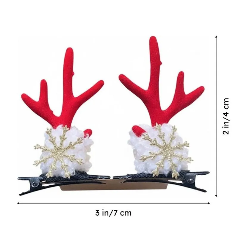 Jingle Bell Antler Christmas Decorative Clip - Set Of Two media 6