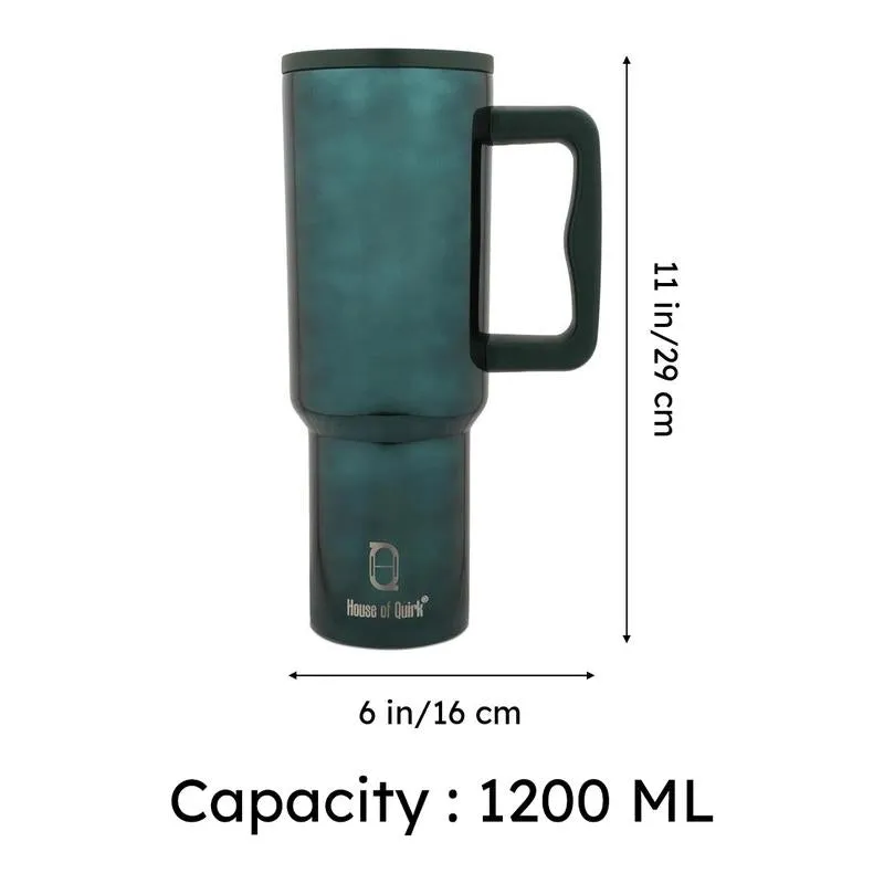 Jade Matte Stainless Steel Tumbler - 1200 ML media 10