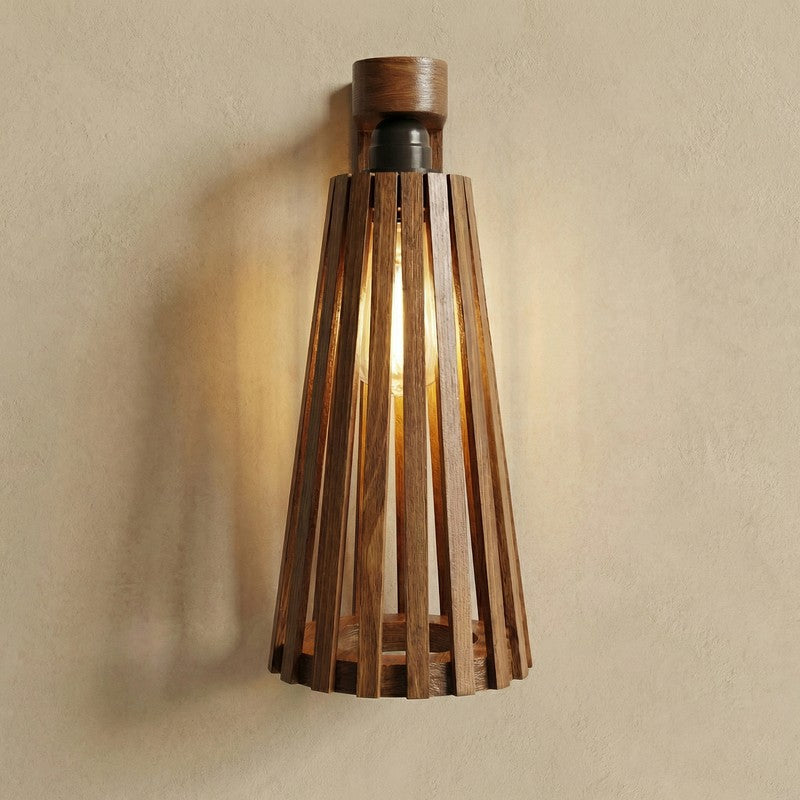 Radiaro  Cone Wooden Wall Lamp media 5