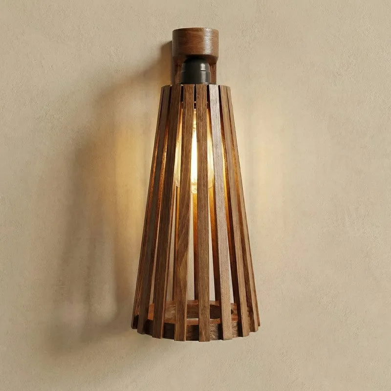 Radiaro  Cone Wooden Wall Lamp media 5