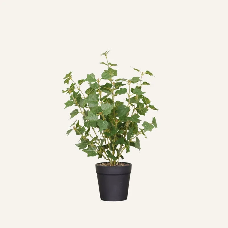Artificial Big Plant With Black Fiber Pot (Green) - 1.4 Feet media 4