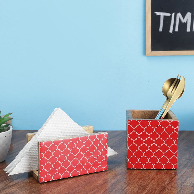 Premium Kitchen Cutlery Holder - Set Of Two