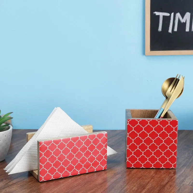 Premium Kitchen Cutlery Holder - Set Of Two media 1