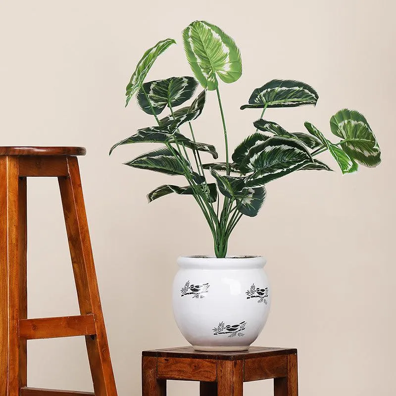Faux Botanic Yellow Money Plant - 2 Feet media 1
