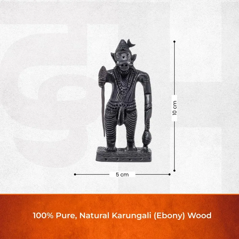 Lord Varaha Divine Ebony Wood Idol media 5
