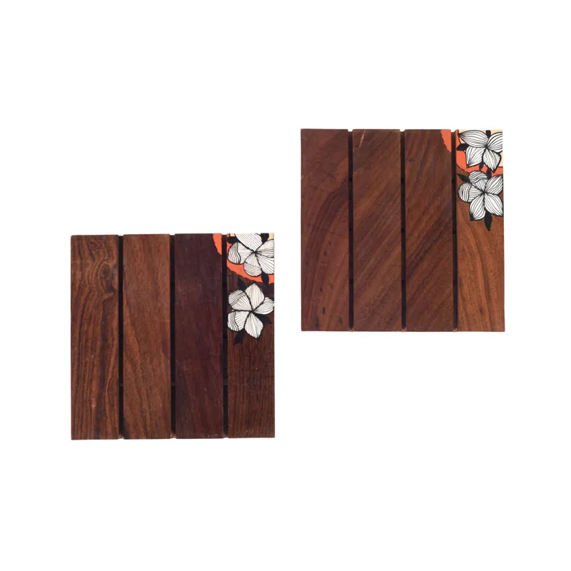 Elco Rosewood Serving Tray - Four Piece Set media 5