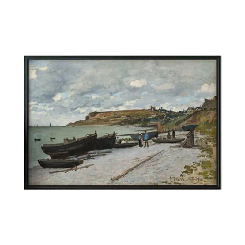 Saint Adresses (1867) By Claude Monet - Black Frame media 6
