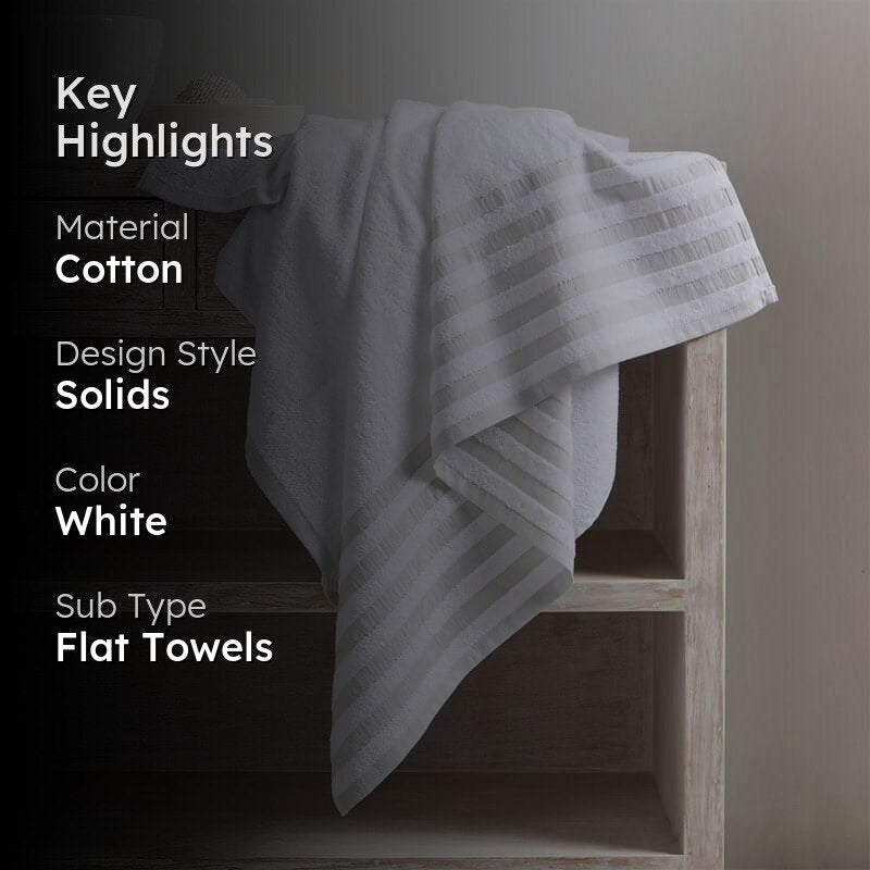 Stevo Stripe Terry Cotton Bath Towel media 2