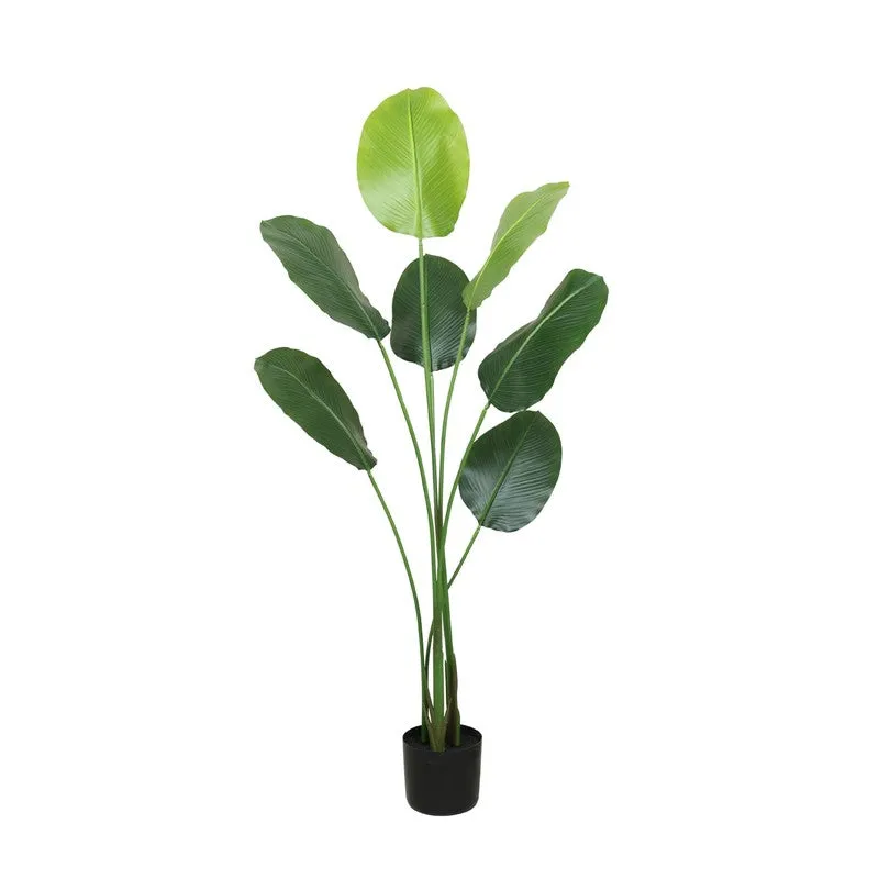 Verdelis Artificial Banana Plant With Black Fiber Pot - 4.8 Feet media 5