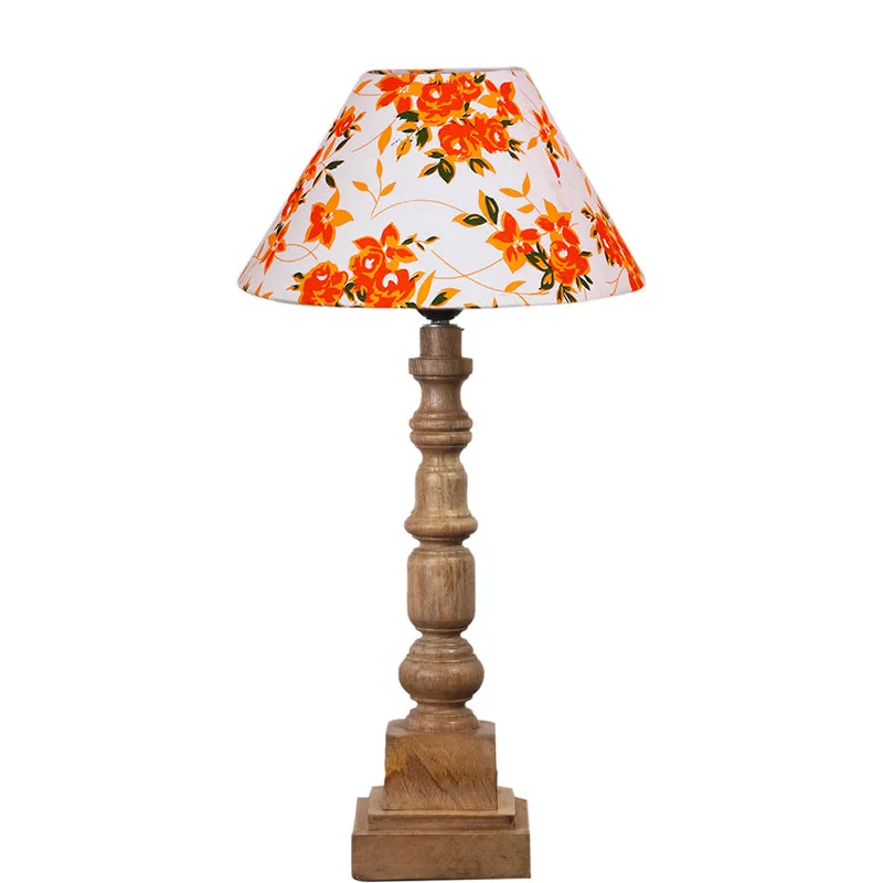 Fleur Cone Arbor Wooden Table Lamp - Multicolor media 6