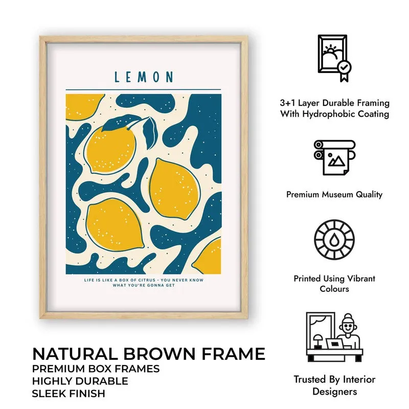Abstract Lem Archival Canvas Wall Art - Brown media 12
