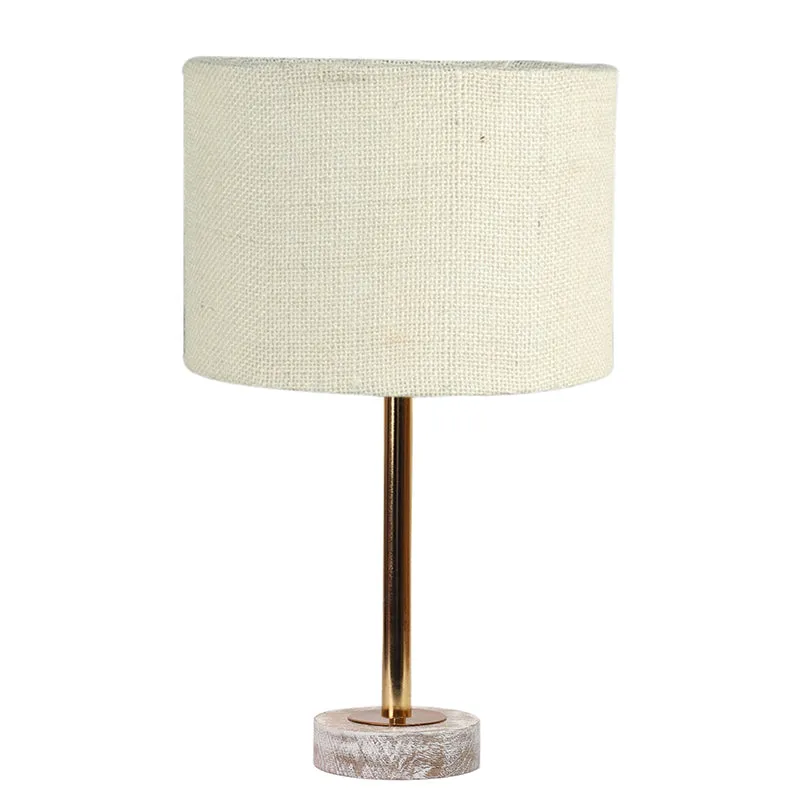 Sienna I Rodin Wooden Table Lamp - White,Gold media 4