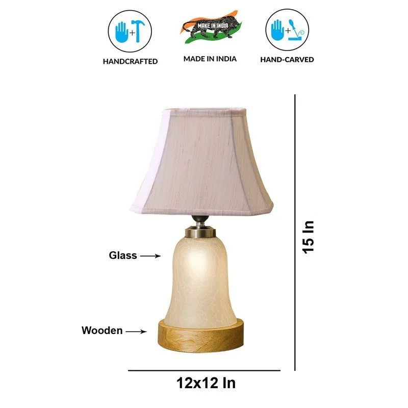 Zoravelle Square Wooden Table Lamp - OffWhite media 9