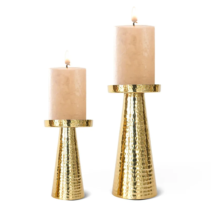 Arwen Hammered Candle Holder - Set Of Two media 4