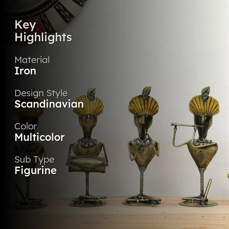 Tribal Musical Symphony Showpiece - Set Of Four media 2