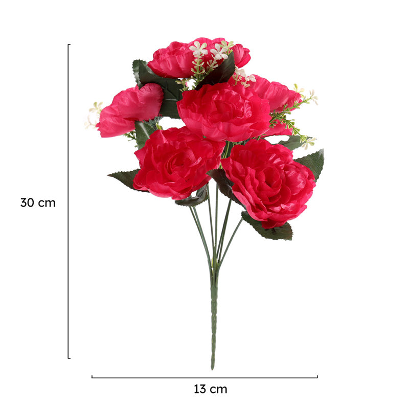 Fiora Artificial Rose (Dark Pink) - Set of Two media 5