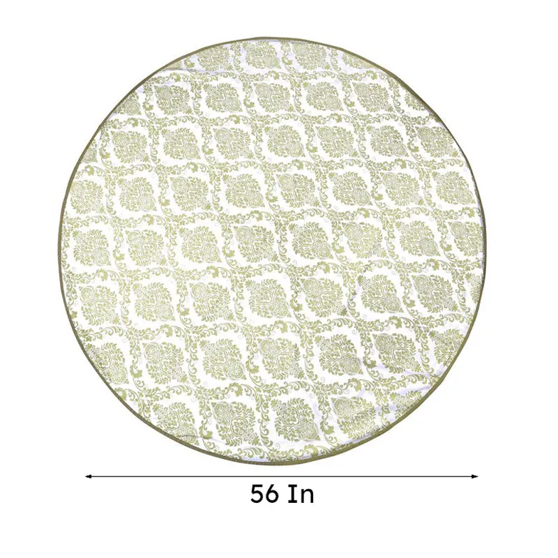 Ardila Ethnic Round Table Cover - Green media 7