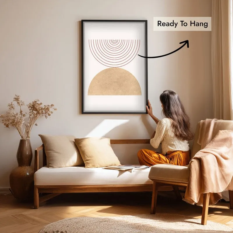 Bohemian Tranquility Canvas Wall Painting With Black Frame media 7