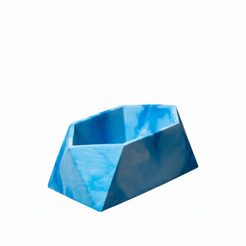 Trapex Concrete Planter - Blue media 3