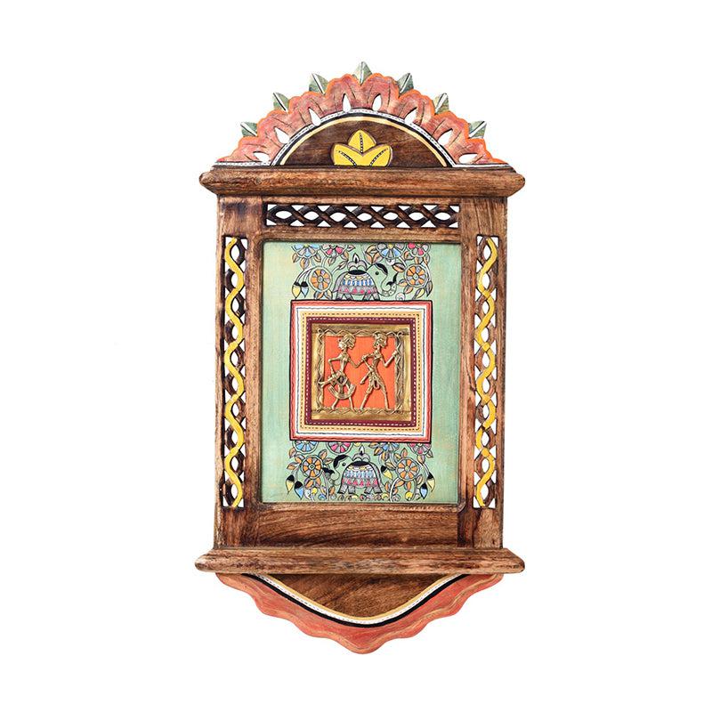 Chitralekha Brass & Wood Wall Accent media 3