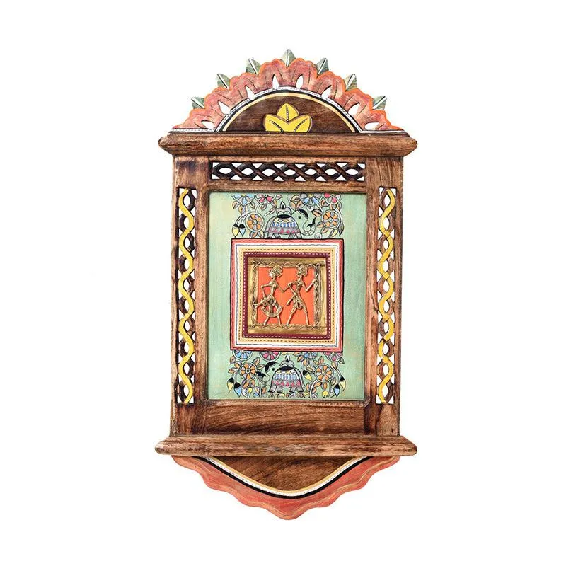 Chitralekha Brass & Wood Wall Accent media 3