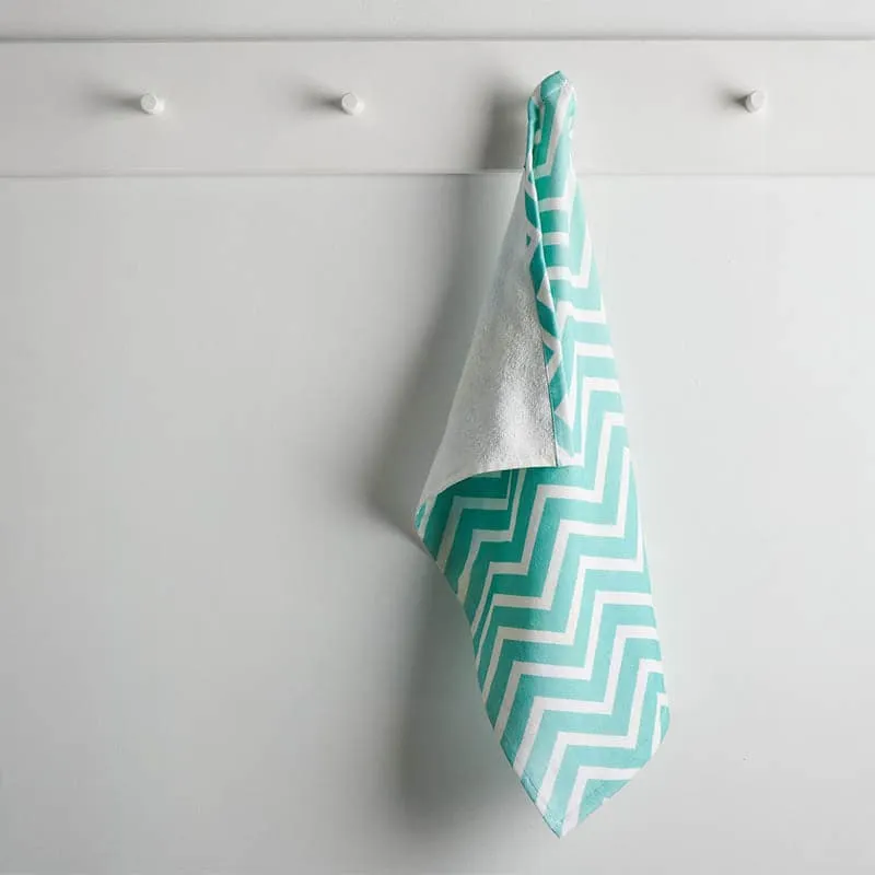 Chevron Cotton Terry Hand Towel - Set Of Two media 3