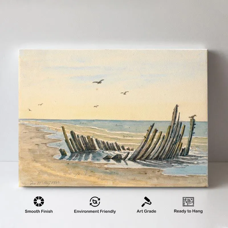 The Beachy Vibes Canvas Wall Painting - Gallery Wrap media 4