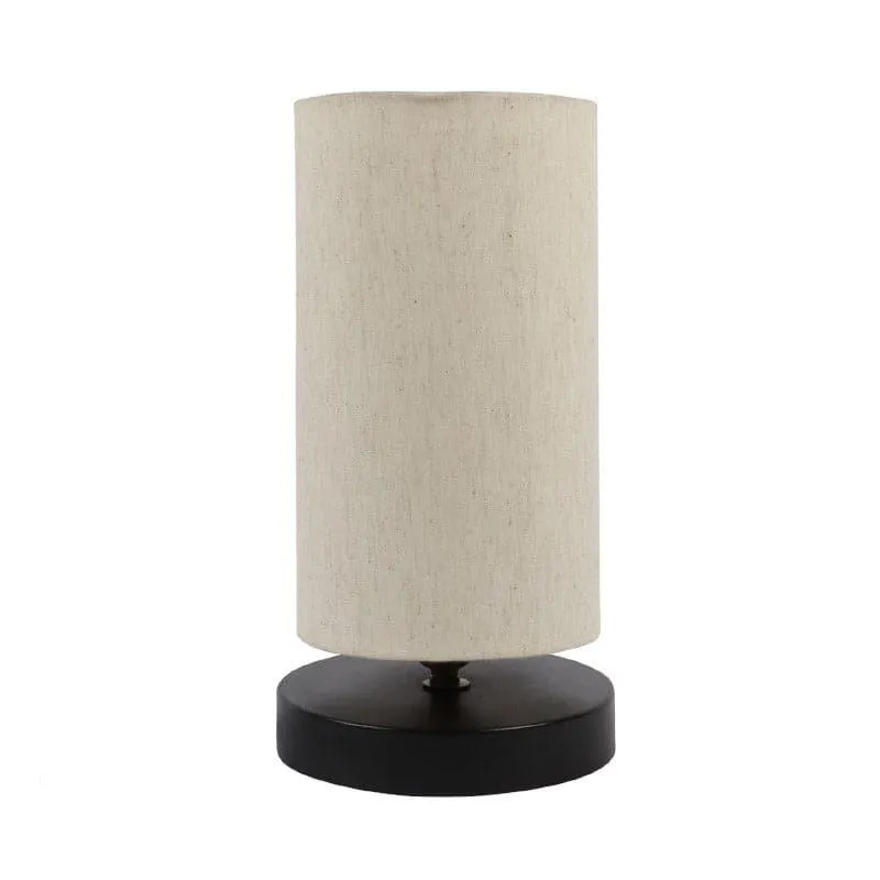 Marama Torine Fabric Table Lamp - White,Black media 4