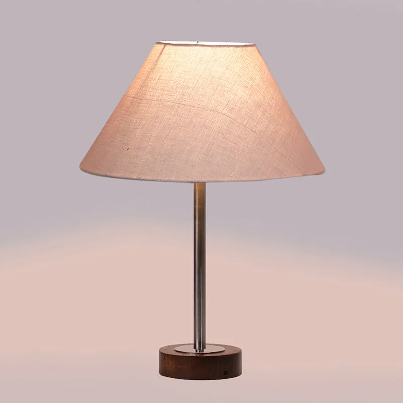 Cotin II Rodin Wooden Table Lamp - Grey,Silver,Brown media 5