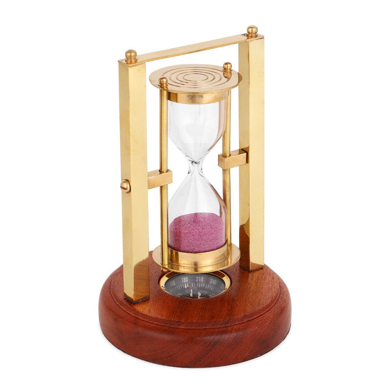 Peppy Hourglass Glass Showpiece media 3