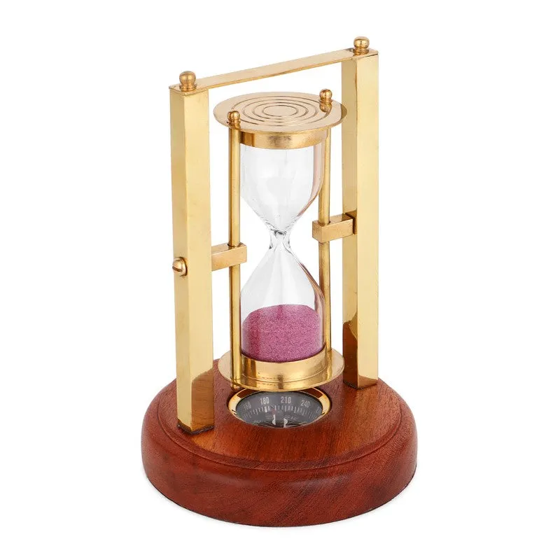 Peppy Hourglass Glass Showpiece media 3