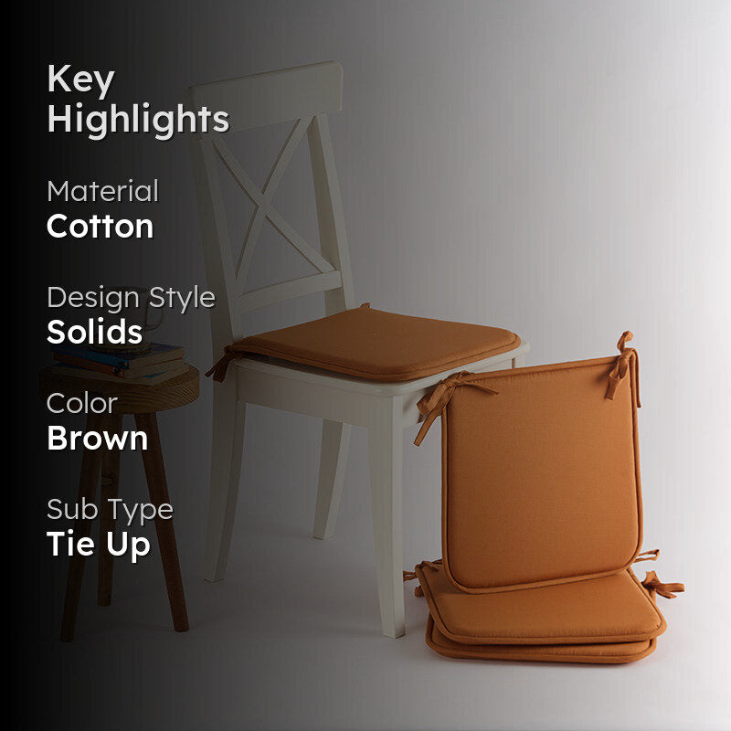 Easesit Foam Chair Pad (Brown) - Set Of Four media 2