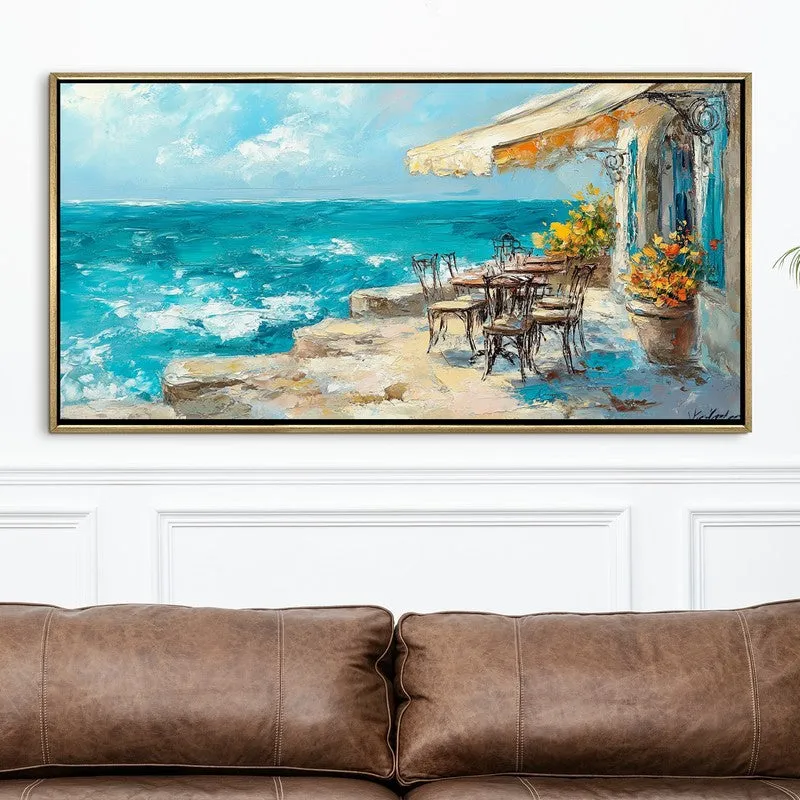 Azure Escape Canvas Wall Painting With Frame media 4