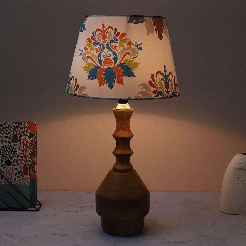 Nordlys Glyph Mango Wood Table Lamp - Multicolor