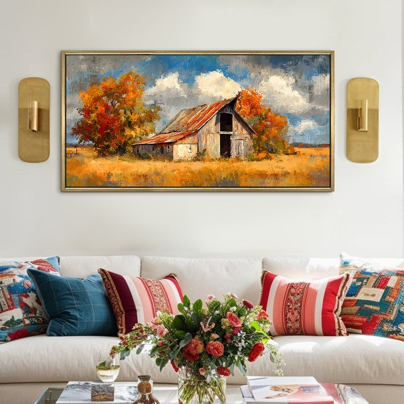 Prairie Edge Canvas Wall Painting With Frame