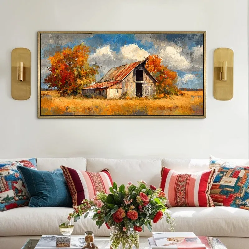 Prairie Edge Canvas Wall Painting With Frame media 1