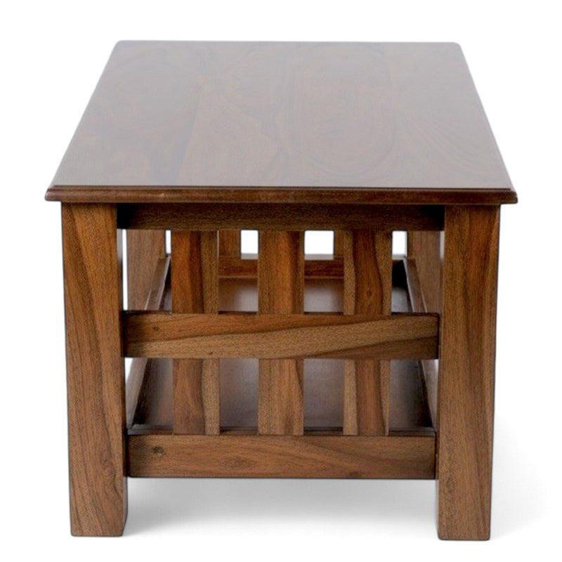 Brenox Sheesham Wooden Center Table - Dark Brown media 4