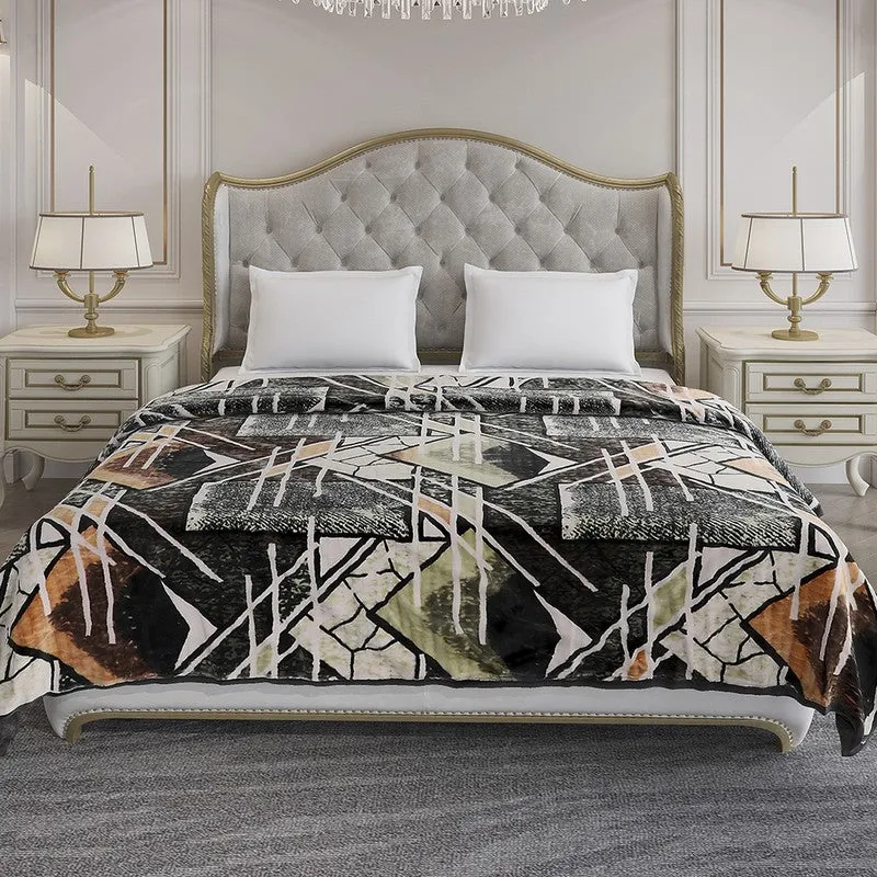 Monte Carlo Mocha Mosaic Blanket - 928 GSM media 3