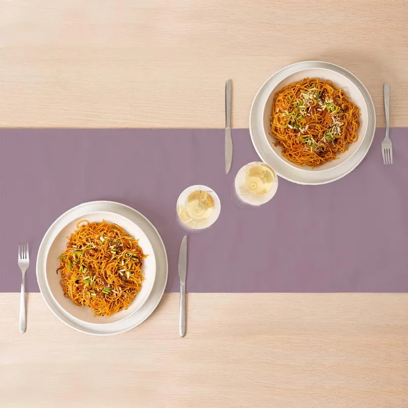 Frida Cotton Table Runner - Lilac Purple media 1