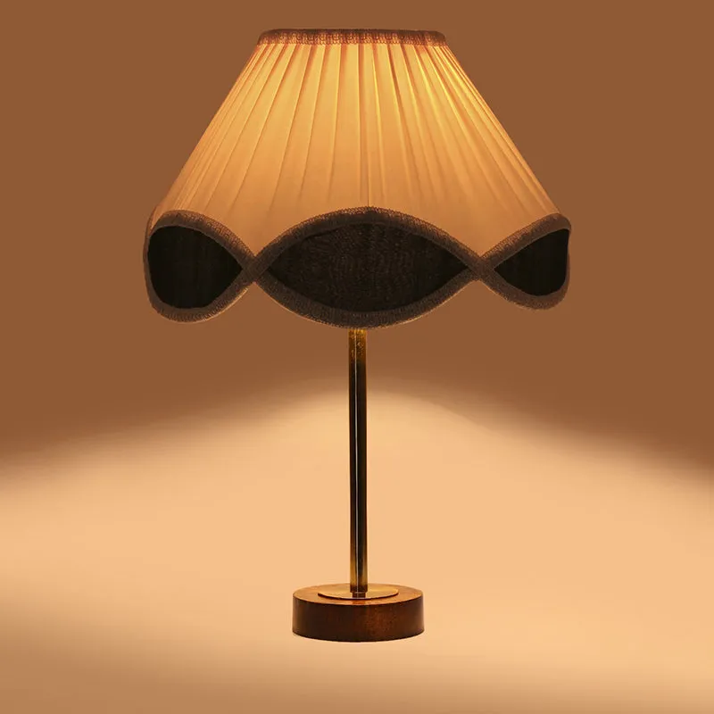 Valenica Rodin Wooden Table Lamp - White,Gold,Brown media 6