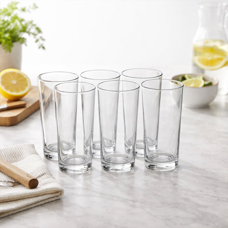 Troopee Straight Glass Tumbler (300 mL Each) - Set Of Six media 3